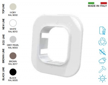 NEW LINE RM-60 wall flange (bright white)
